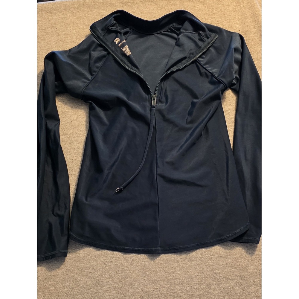 All In Motion Athletic Pullover Womens Size small Tight Fit Navy Quarter Zip